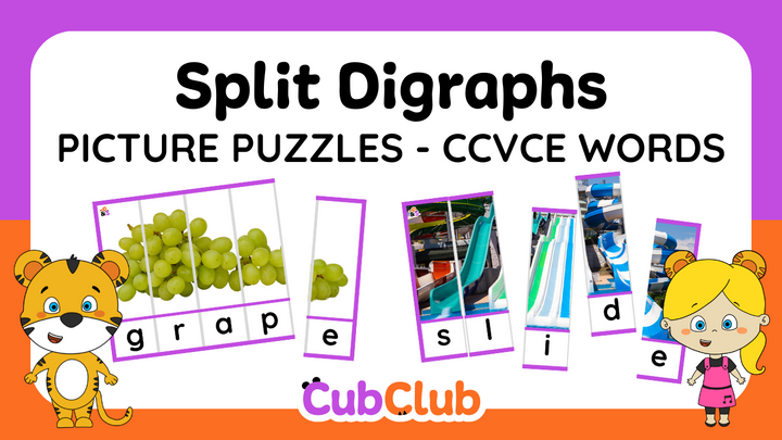 Split Digraphs Picture Puzzles - CCVCe