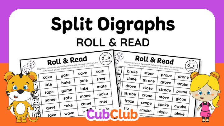 Split Digraphs Roll and Read
