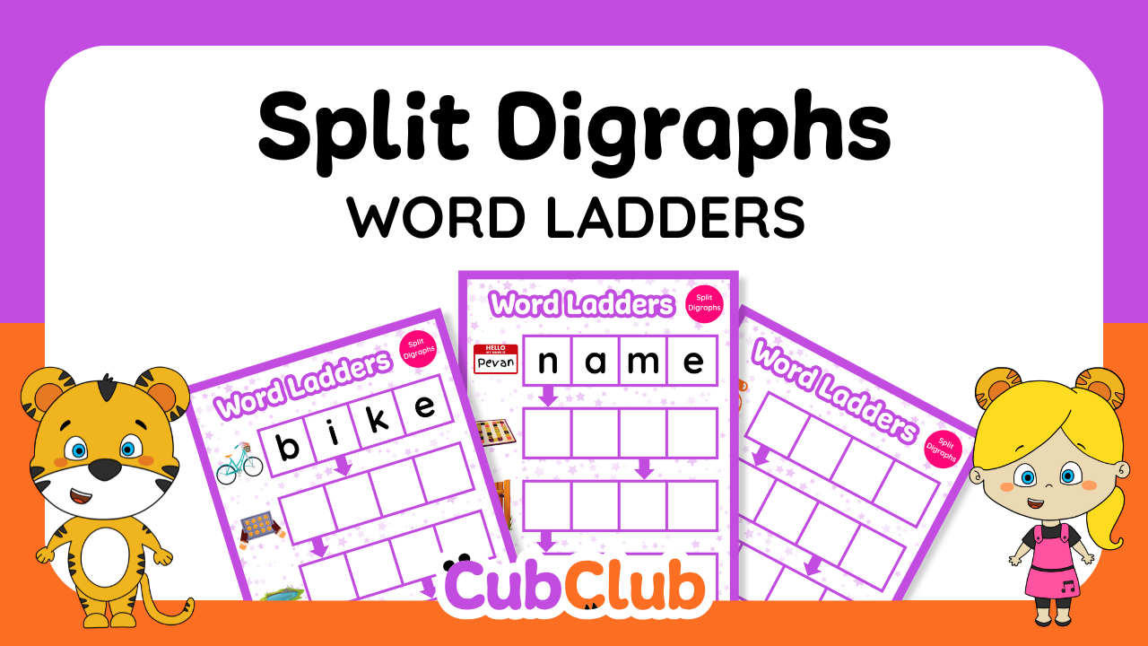Split Digraphs Word Ladders