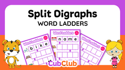 Split Digraphs Word Ladders