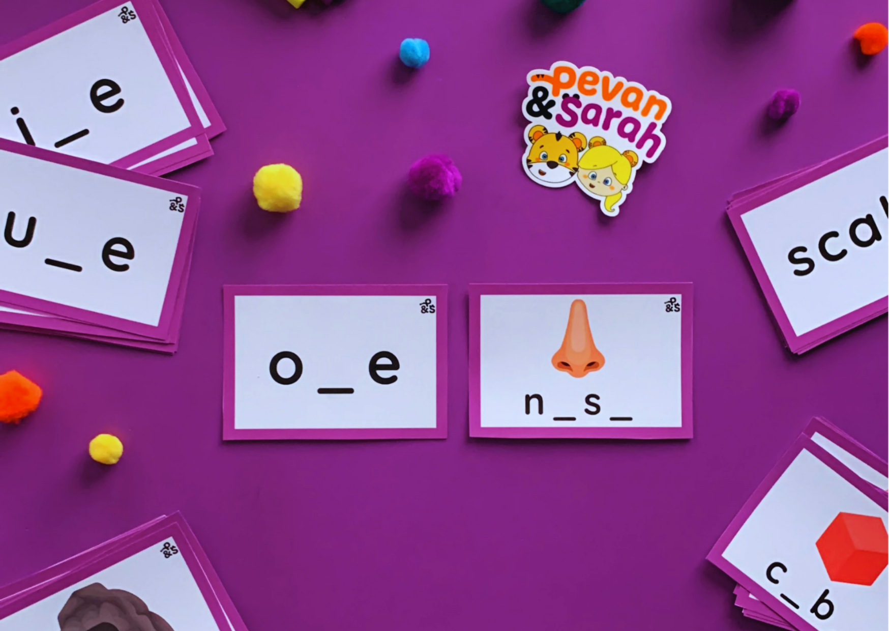 Split digraphs flash cards 3