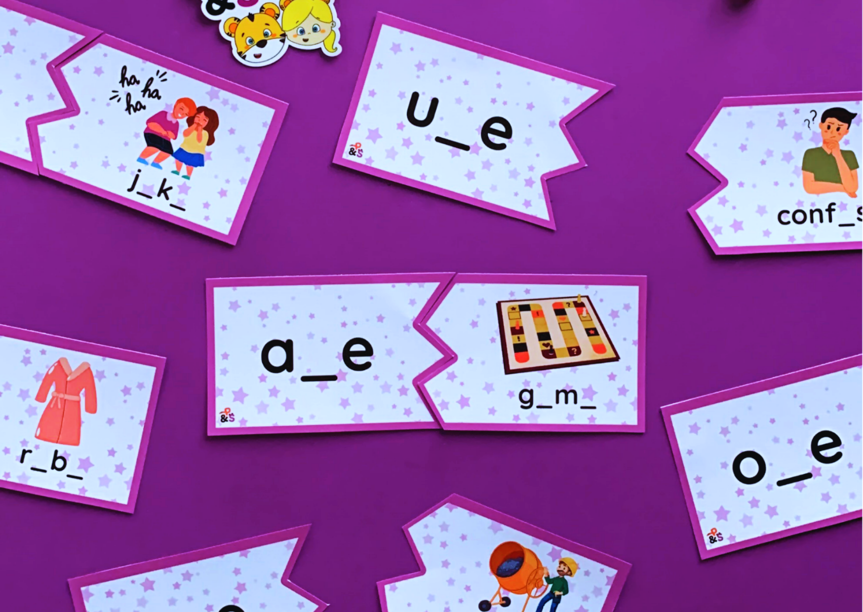Split Digraphs Puzzle Cards