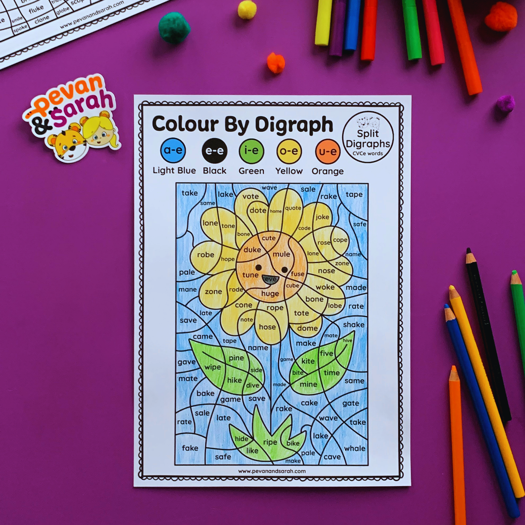 Split Digraphs colour by digraph