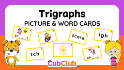 Trigraphs Picture and Word Cards