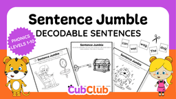 Sentence Jumble - Decodable Sentences